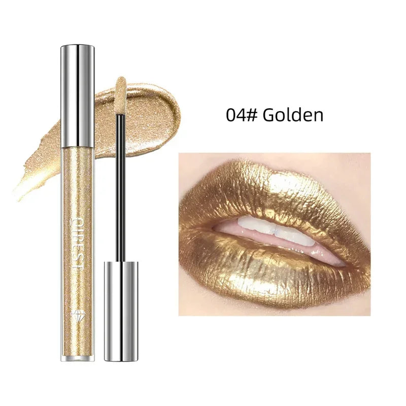 Glitter Holographic Lip Gloss – 15 Shades, Waterproof & Hydrating