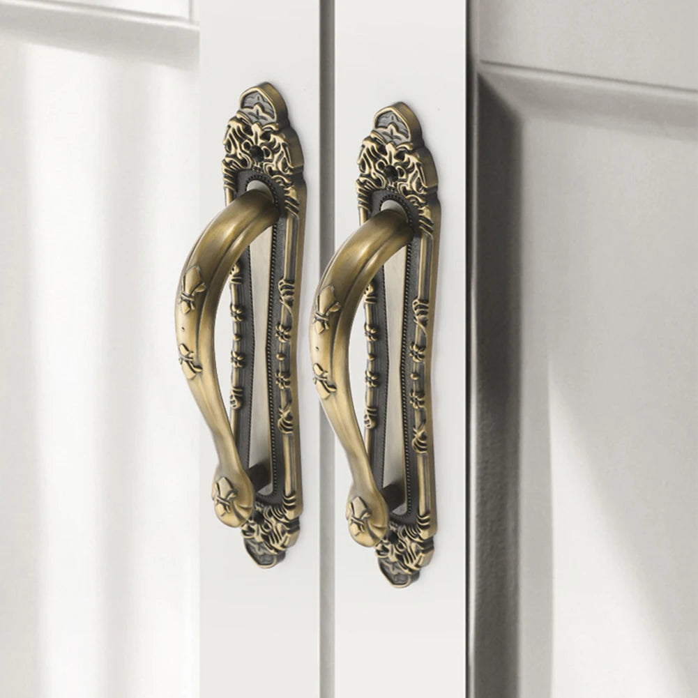European Antique Exposed Aluminum Alloy Door Handle Push-pull