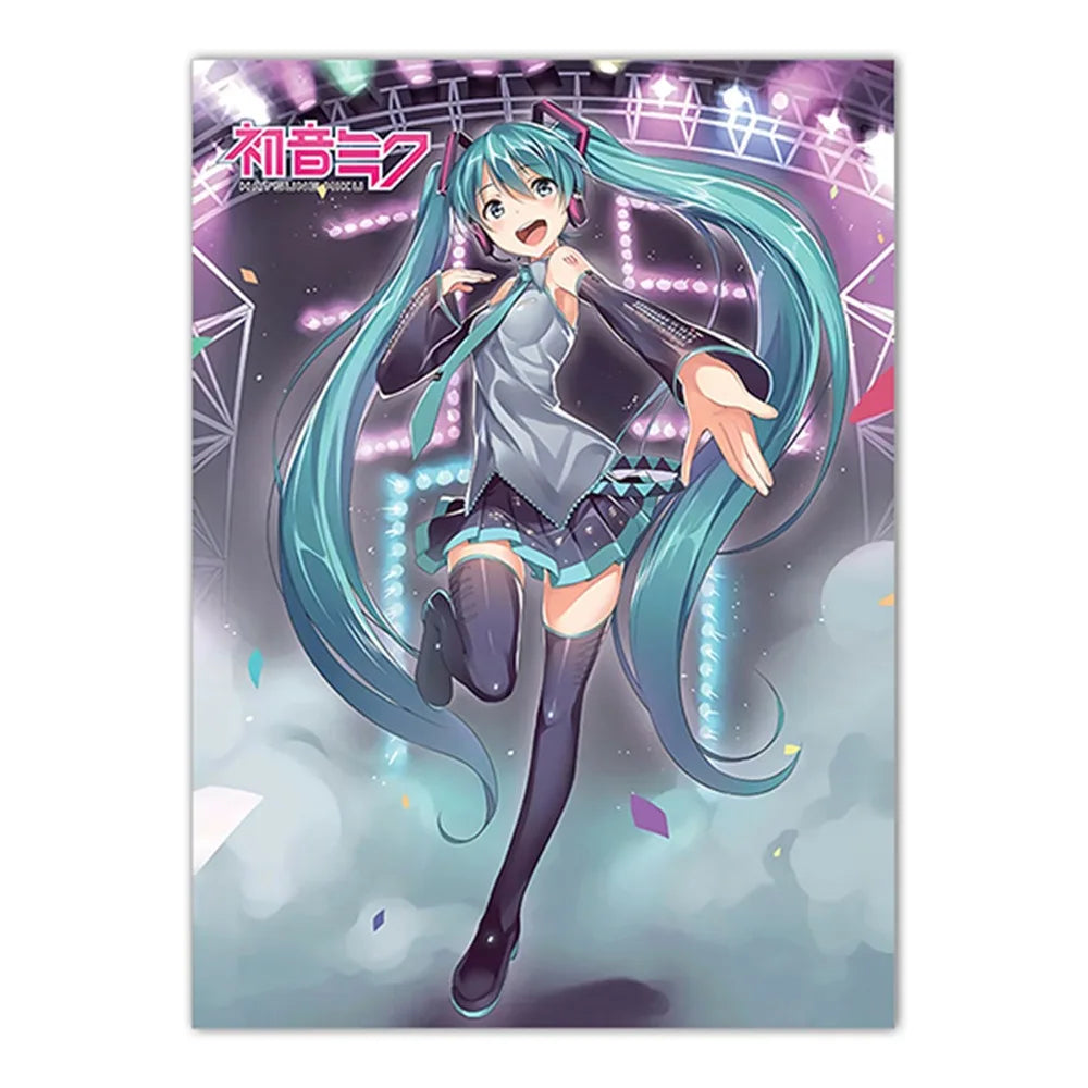 Hatsune Miku Canvas Wall Art Print | Anime Room Decor