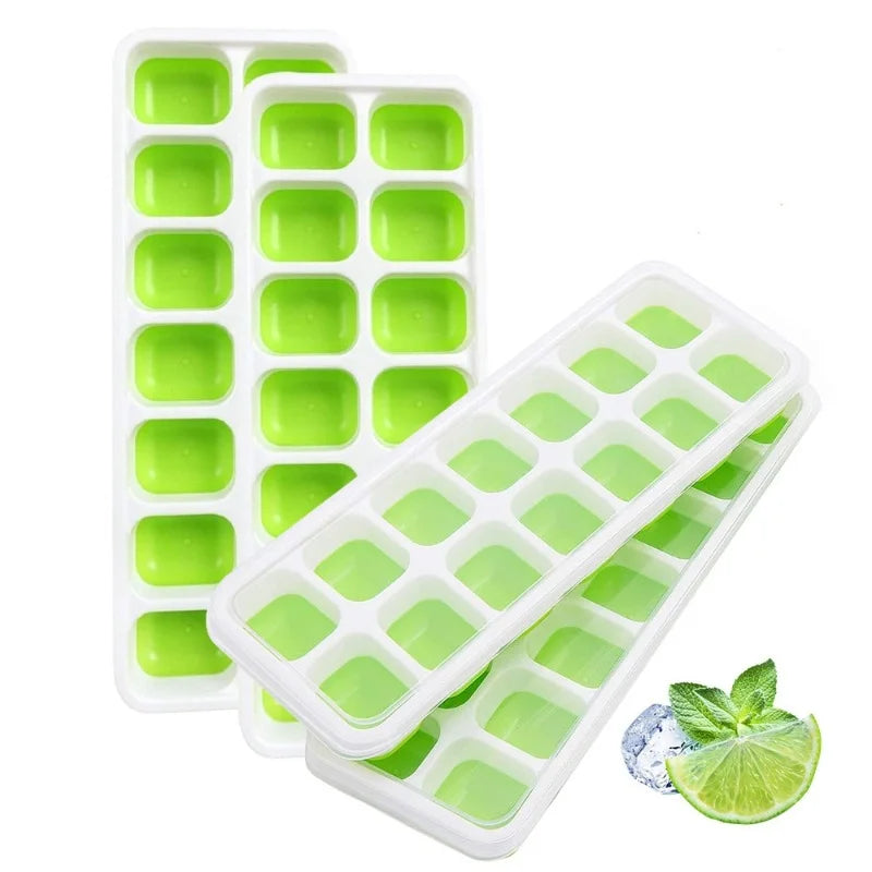 14 Grid Ice Cube Tray Silicone Mold Square Ice Cube Tray Mold Ice Cube Maker Non-toxic Durable Bar Pub Wine Ice Blocks Maker Peaceful Pleasures Health and Wellness