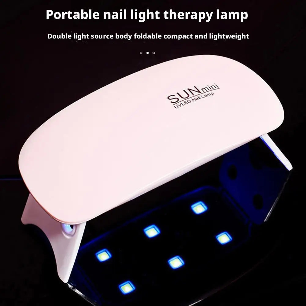 Mini UV/LED Nail Lamp – 6W USB Portable Gel Polish Curing Light Peaceful Pleasures Health and Wellness