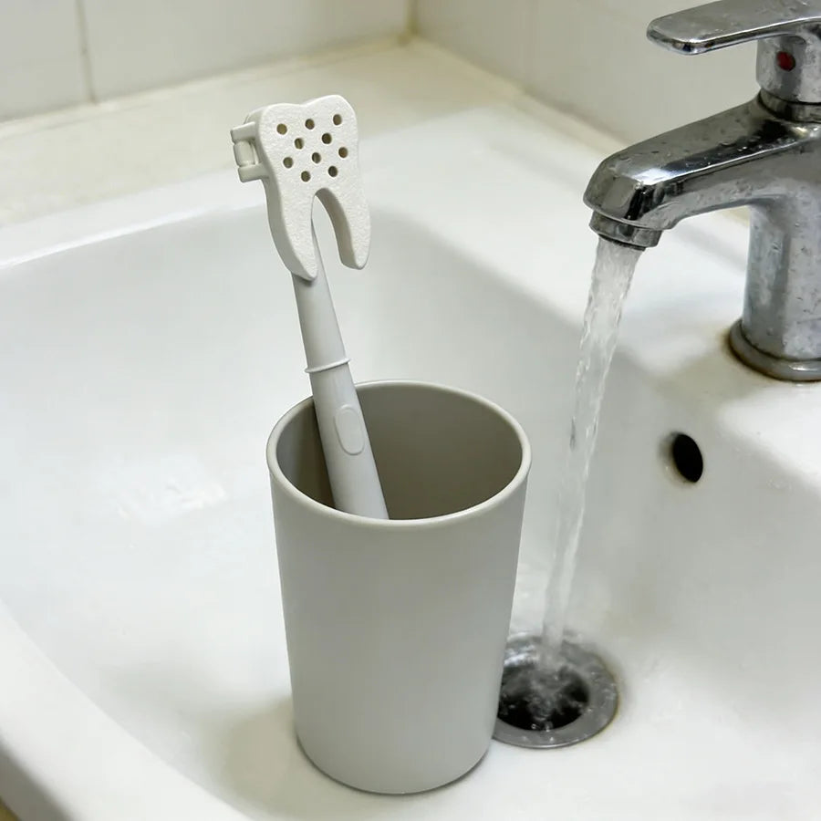 Tooth-Shaped Electric Toothbrush Head Cover | Travel Cap