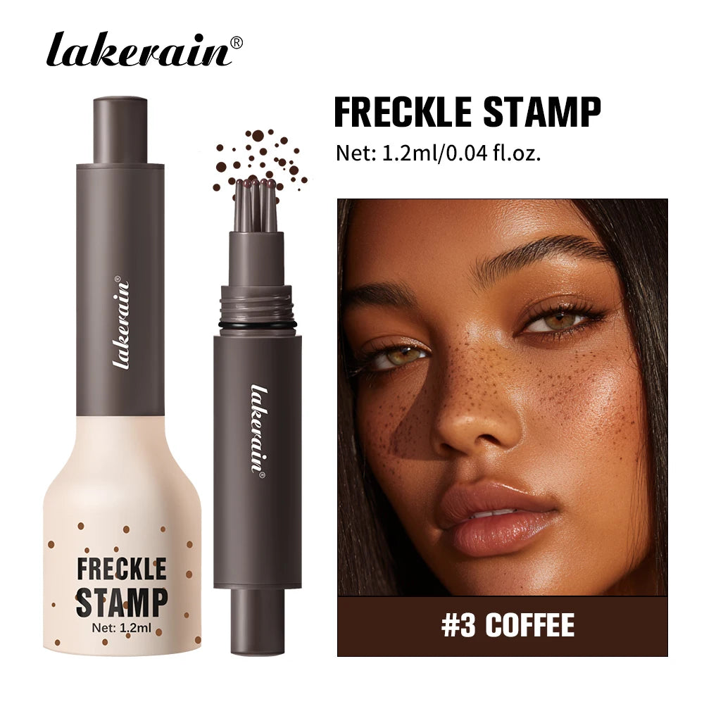 Liquid Air Cushion Freckle Stamp Pen Five-point Head Freckle Natural Simulation Fake Dot Spot Pen Waterproof Lasting Makeup Peaceful Pleasures Health and Wellness 3Coffee