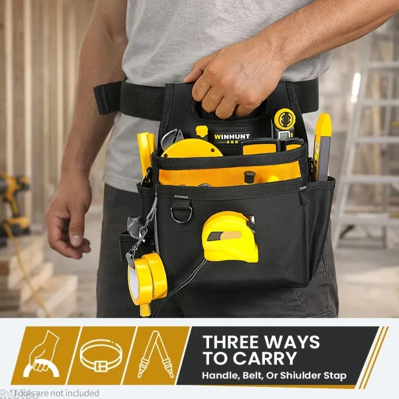 WINHUNT 600D Oxford Tool Belt Bag | Electrician & Carpenter