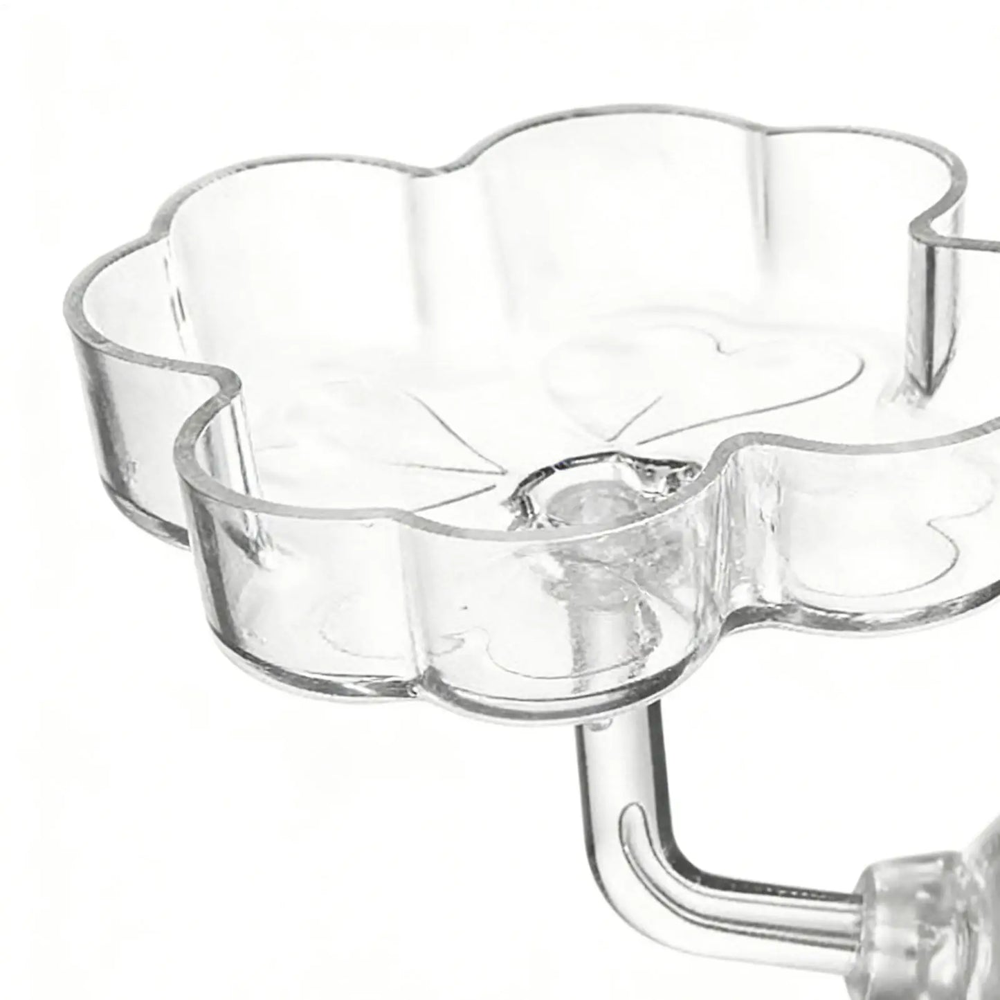 Aquarium Shrimp Feeder Tray | Clear Acrylic Suction Cup Dish