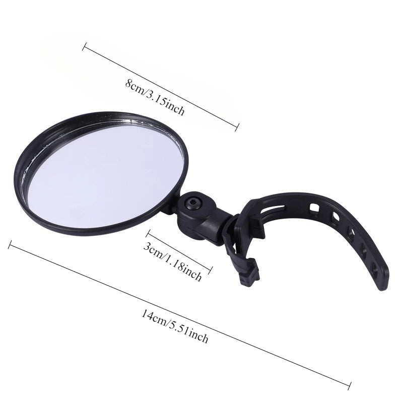 Mountain Bike Handlebar Rearview Mirror | Universal Cycling Bike Rearview Mirror Peaceful Pleasures Health and Wellness