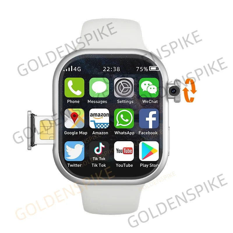 GOLDENSPIKE VP19 S10 Smartwatch 2.29" AMOLED 4G SIM GPS NFC