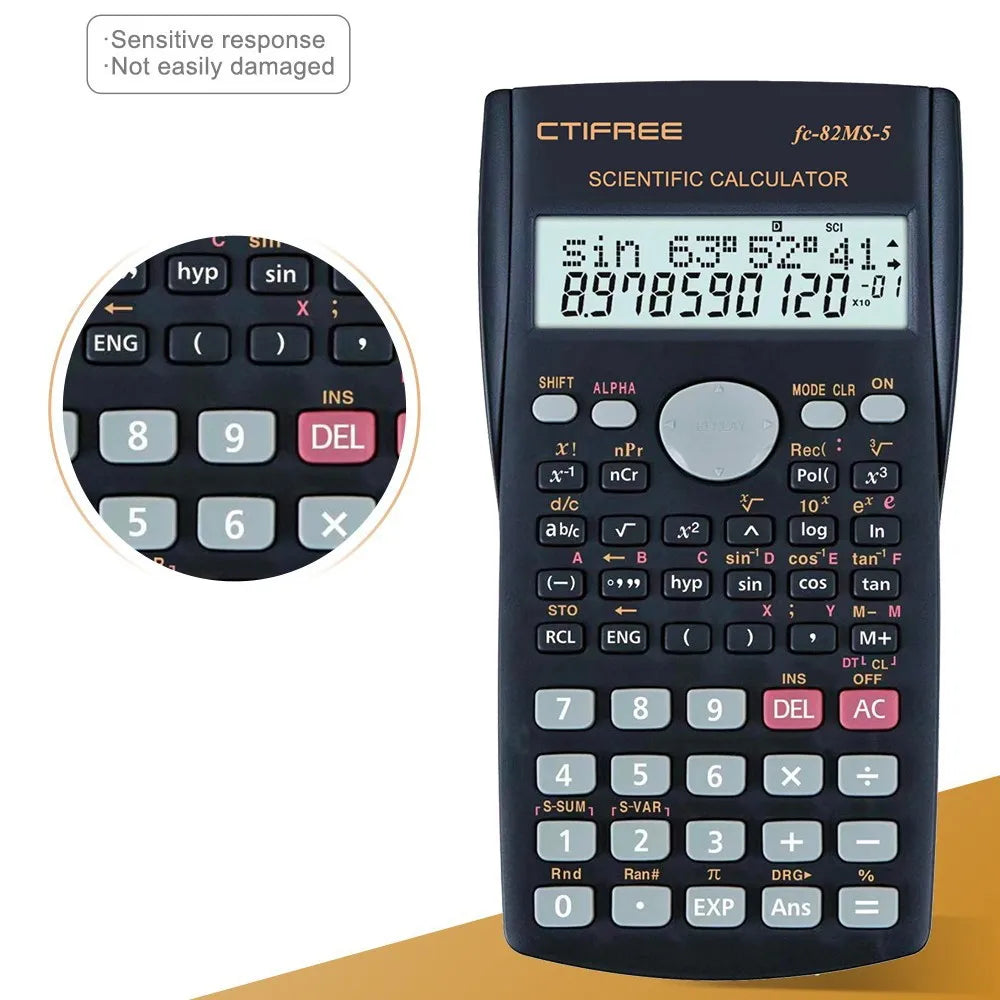 Scientific Calculator Exam-ready Multifunctional Large Display
