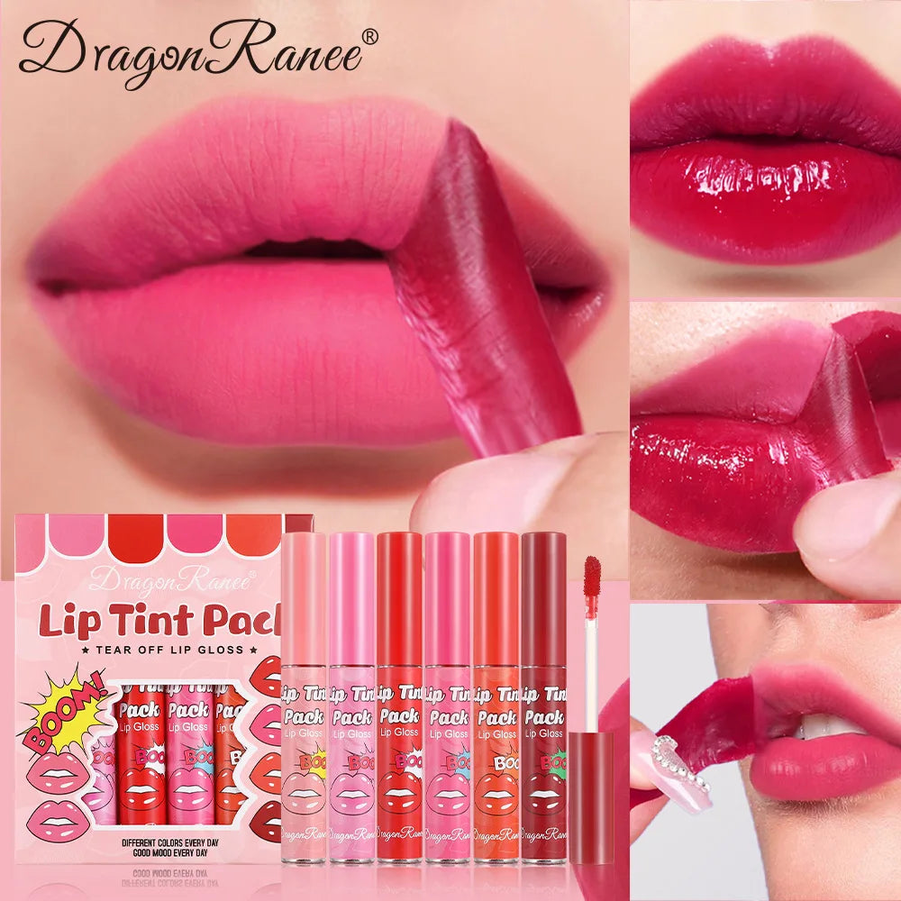 Dragon Ranee 6-Piece Tear-Off Lip Gloss Set | Matte & Hydrating