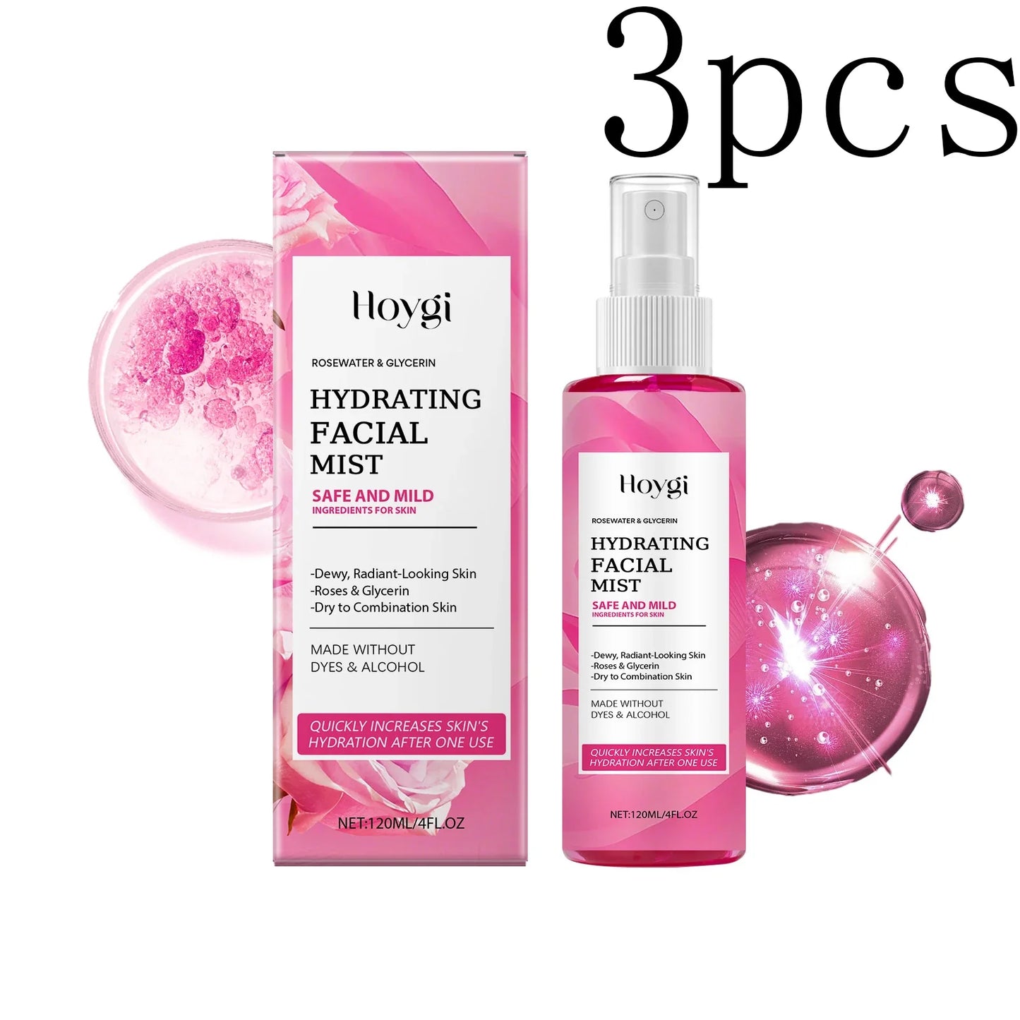 Hoygi Rose Facial Spray – Hydrate, Tone & Minimize Pores