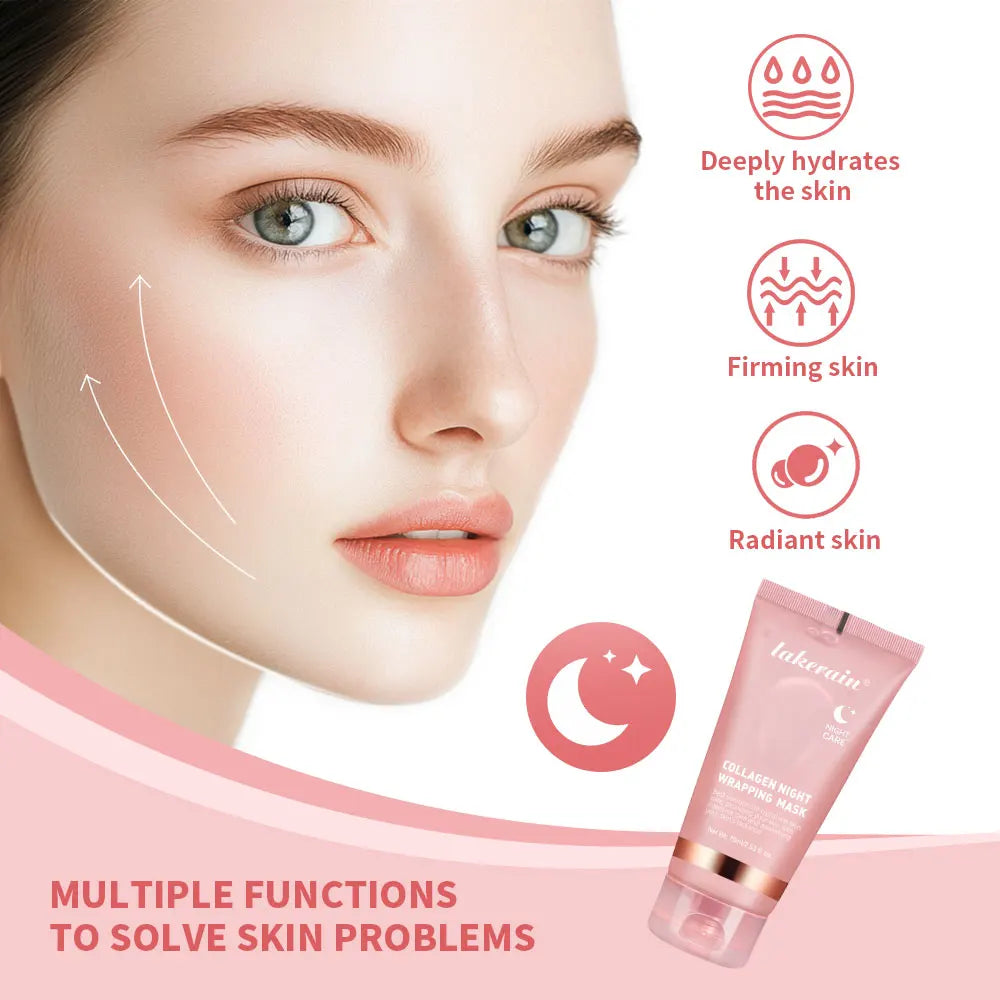 Collagen Peel-Off Overnight Face Mask – Firming & Hydrating Overnight Face Mask Oasis Select