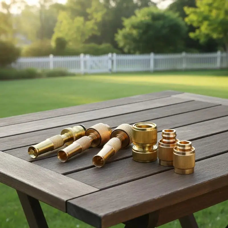 Versatile Home Hose Adjustable Pressure Garden Sprinkler Spray Nozzle Water Brass High Pressure Direct Spray Quick Connector Peaceful Pleasures Health and Wellness