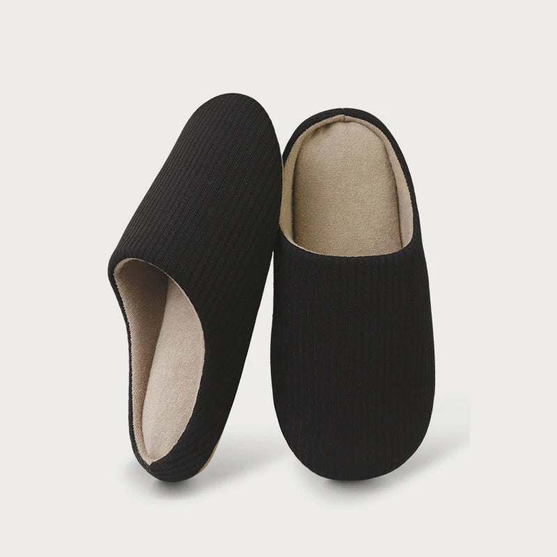 Unisex Winter Plush Fur Slippers – Non-Slip Cozy Indoor Shoes