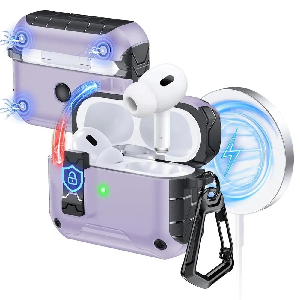 Magnetic Auto-Lock AirPods Pro 3 Case with Phone Stand