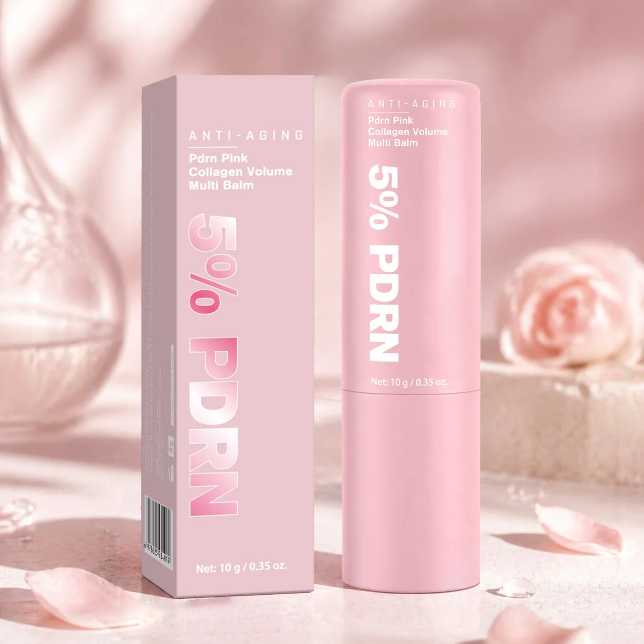 PDRN Pink Collagen Volume Multi Balm, All In One Volufiline, PDRN& NAD Stick ,Helping Look of Fine Lines, Firming Care,Lip Care Peaceful Pleasures Health and Wellness