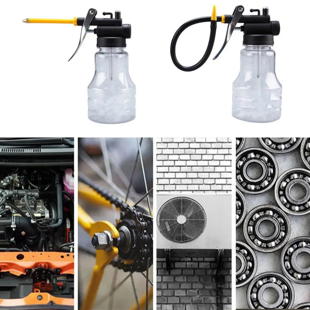 250ml/350ml High Pressure Grease Gun & Oil Pump Kit Transparent Plastic Machine Pump Oiler Grease Gun for Machine, Bike Mainten Peaceful Pleasures Health and Wellness