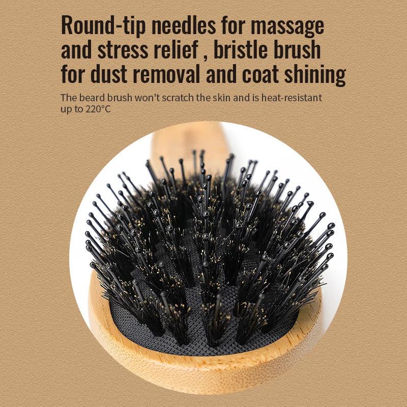 Truelove Bamboo Handle Pet Grooming Brush TLK28131 Peaceful Pleasures Health and Wellness