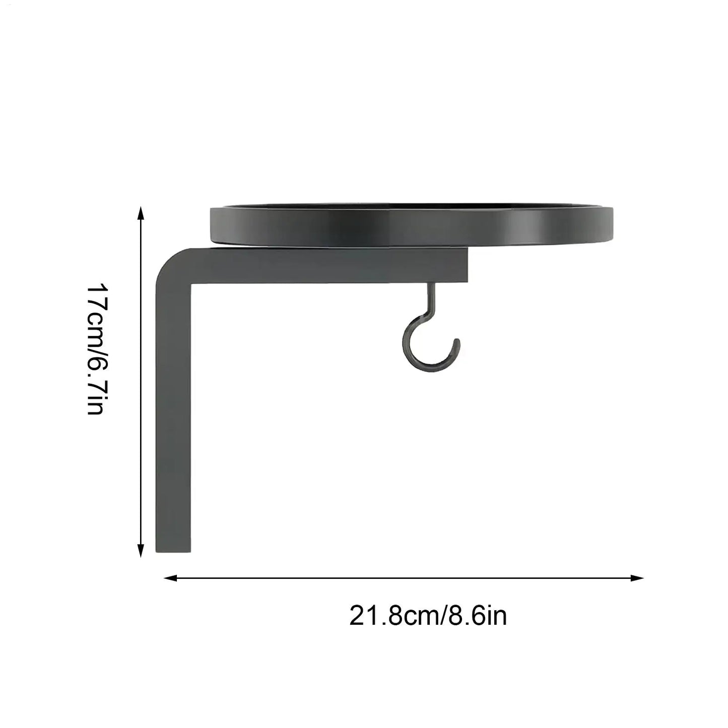 Plant Wall Hanger Decorative Metal Flower Rack Stand Plant Wall Shelf For Indoor Flower Outdoor Corner Kitchen Sill Balcony Peaceful Pleasures Health and Wellness