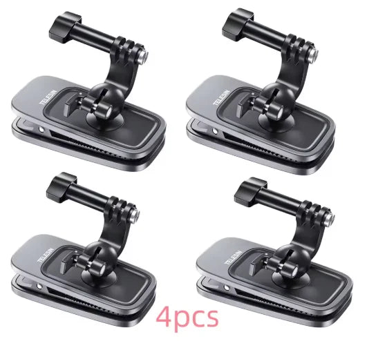 TELESIN 360° Magnetic Backpack Clip Mount – GoPro, DJI, Insta360