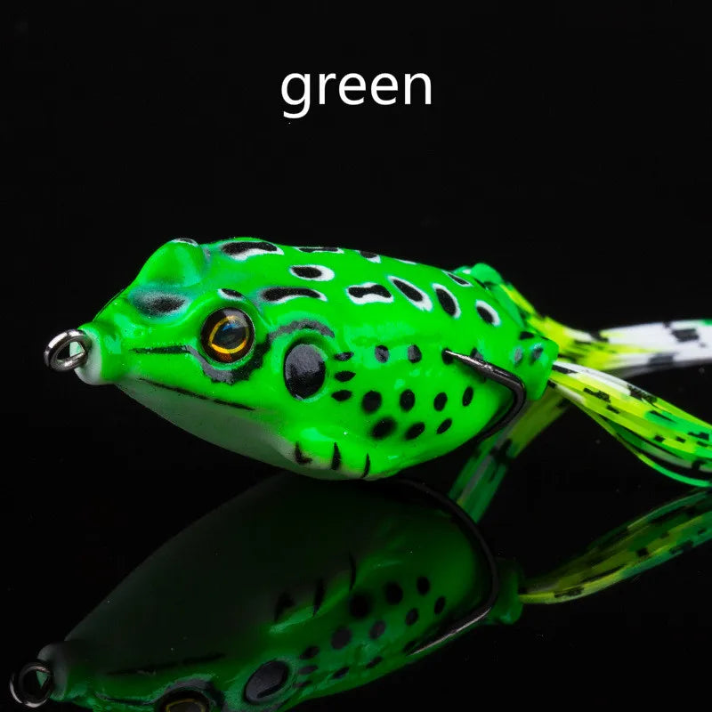 Soft Frog Bass Fishing Lure Hollow Body Topwater Lures Unpainted