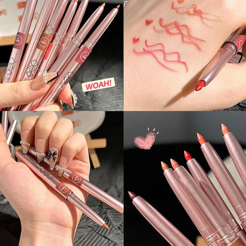 Waterproof Matte Lip Liner – Long-Lasting Moisturizing Pencil