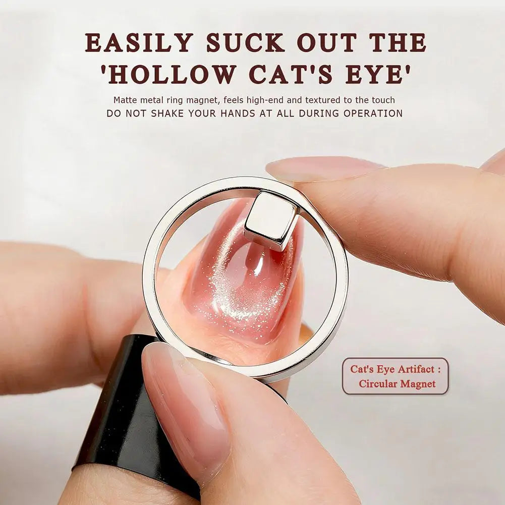 Cat Eye Nail Magnet Tool Set – Heart & French Tip Manicure