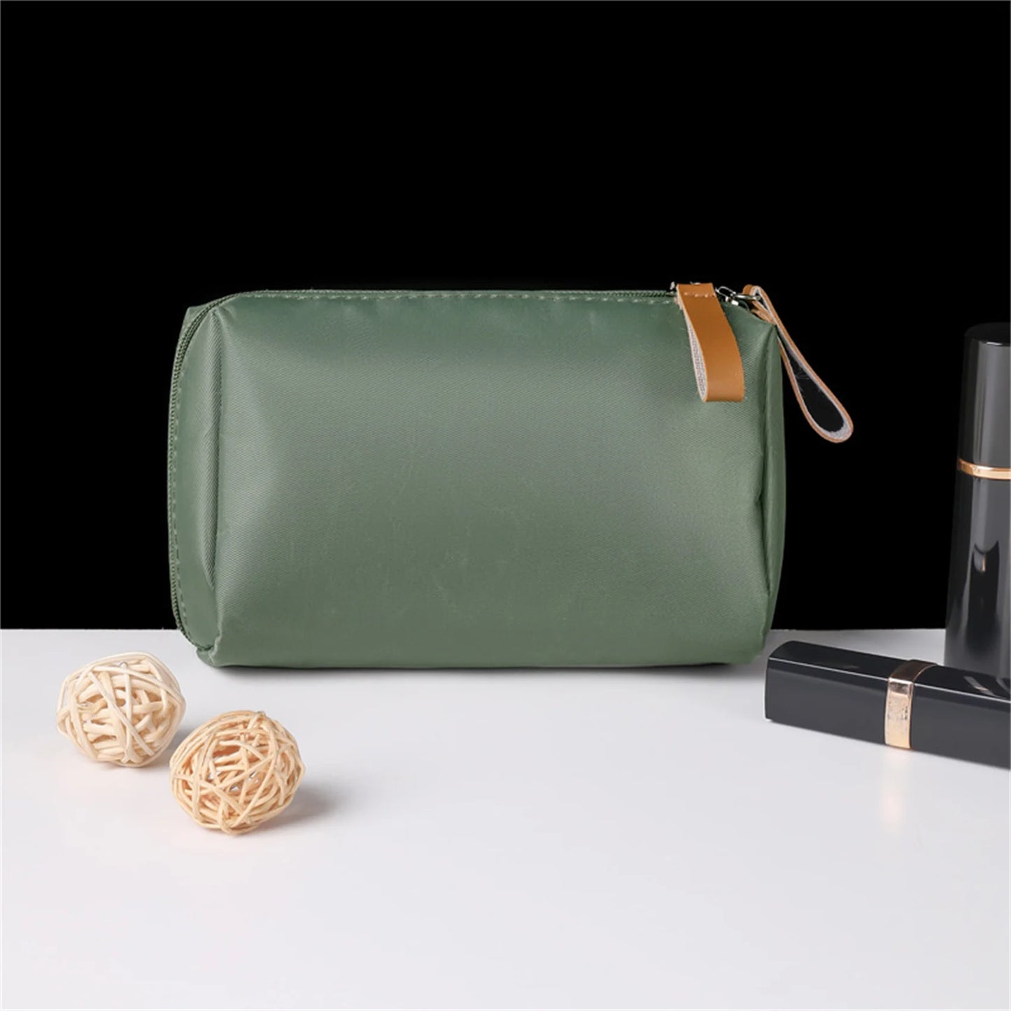 Folding Travel Cosmetic Bag for Women Multifunctional Toiletry Wash Pouch Simple Makeup Storage Organizer Beautician Kit Peaceful Pleasures Health and Wellness