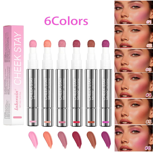 ibcccndc 6-Color All-Day Liquid Blush | Sponge Applicator Liquid Blush Oasis Select