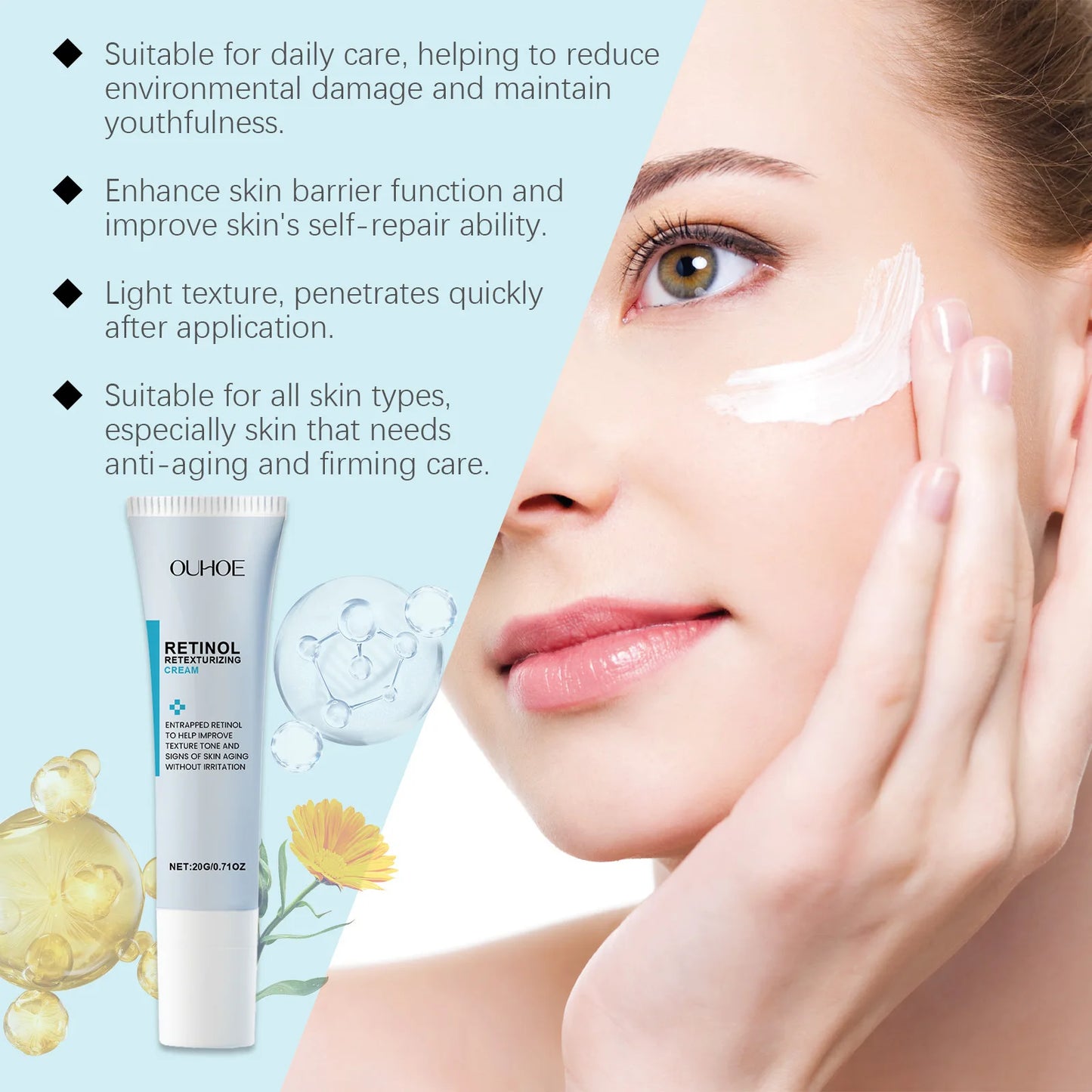 Retinol Firming Face Cream – Moisturizing & Brightening | 20g