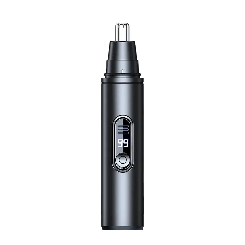 Portable Nose & Ear Hair Trimmer – USB Rechargeable Waterproof Nose Hair Trimmer Peaceful Pleasures Health and Wellness Black