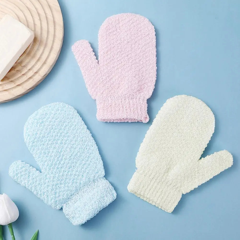 Single Piece Bath Towel Gloves Medium Sand Single Layer Double-Sided Massage Bath Towel Back Rub Bath Towel Exfoliate Dead Skin Peaceful Pleasures Health and Wellness