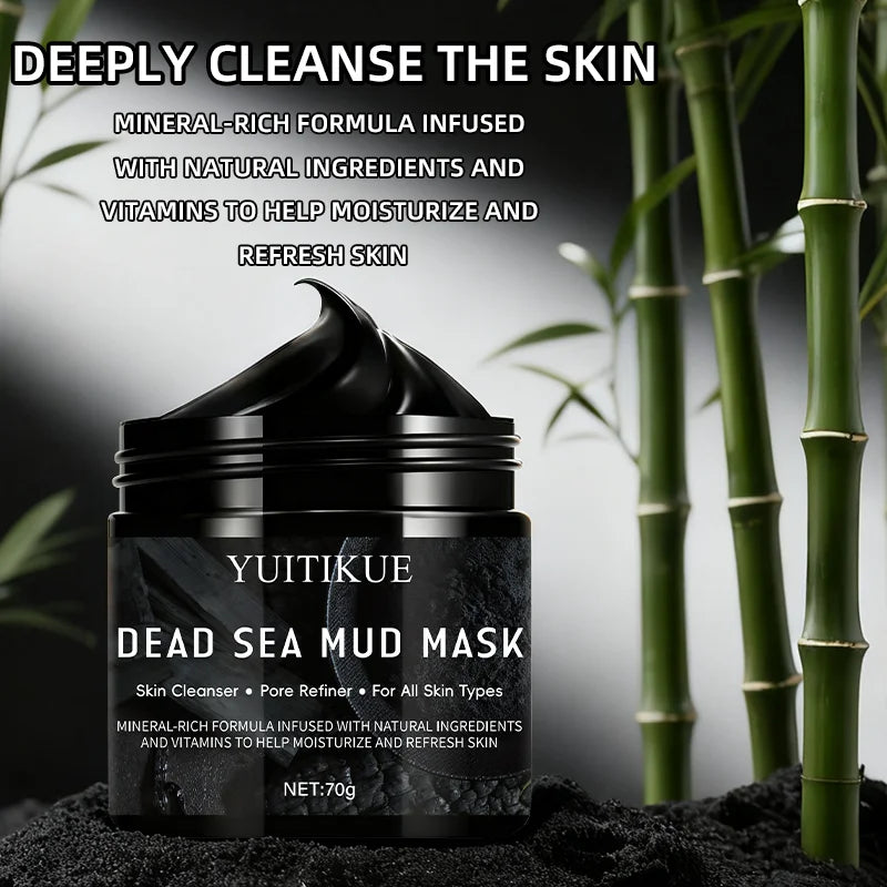 YUITIKUE Bamboo Charcoal Mask 70g - 5-in-1 Blackhead Remover, Deep Cleansing, Pore Minimizing, Oil Control & Skin Purifying Peaceful Pleasures Health and Wellness