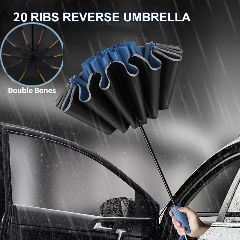 REDLEAF Auto Reverse Folding UV Windproof Umbrella – Men & Women