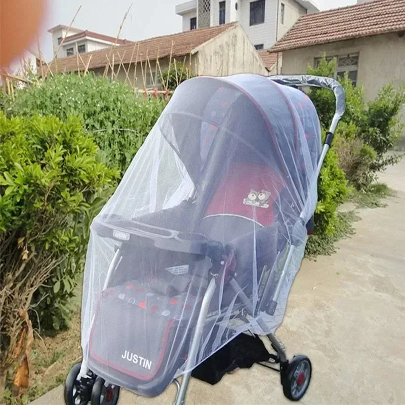 Baby Stroller Mosquito Net Encrypted Mesh Full Cover Insect Protection Breathable Adjustable Mosquito Net for Stroller Car Seat Peaceful Pleasures Health and Wellness