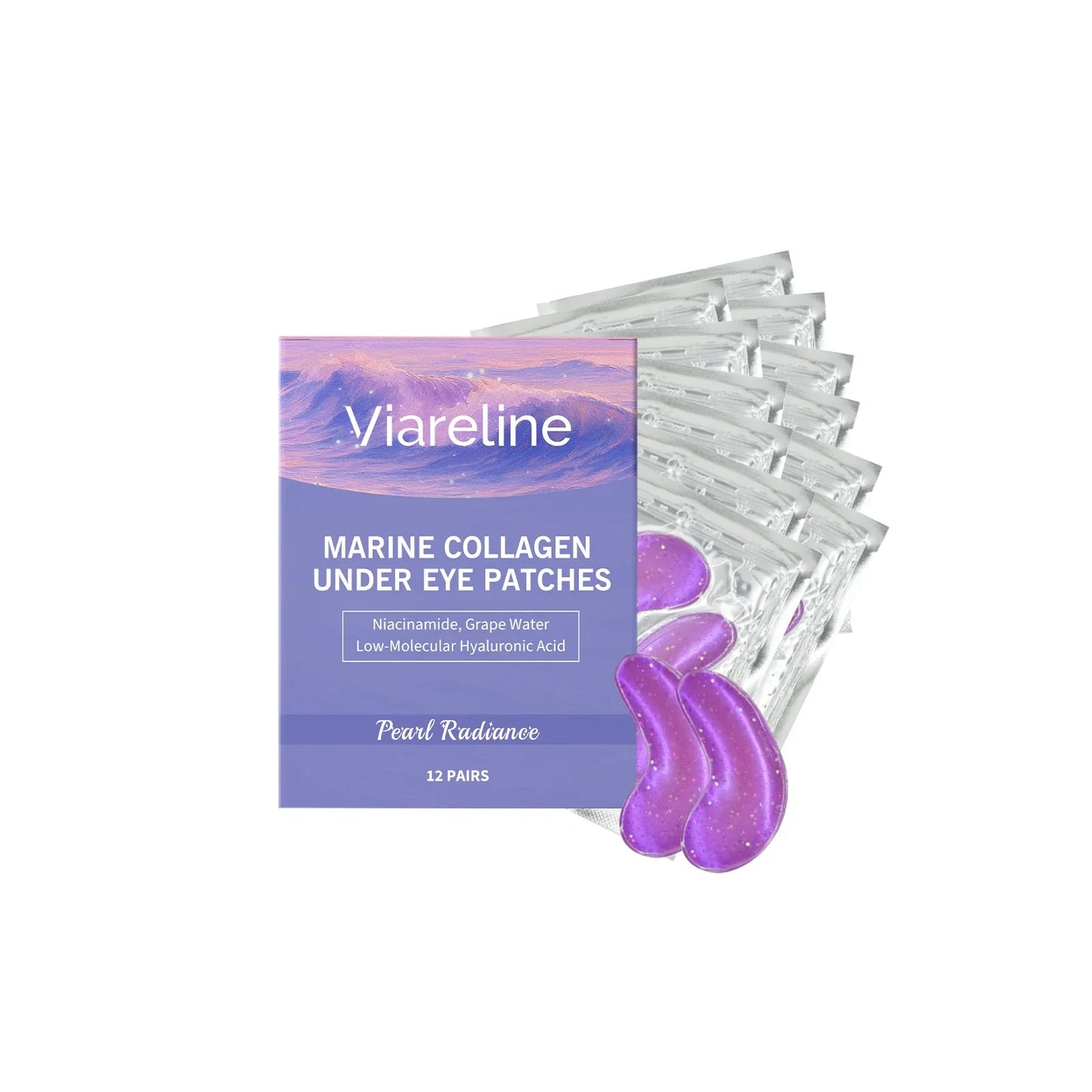 Viareline Collagen Eye Mask Patches 12 Pairs – Brightening