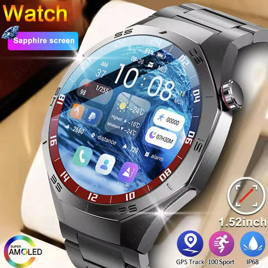 2026 New Double strap Smart Watch 1.52“ AMOLED Screen GPS Tracker BT Call Health Waterproof Smartwatch Men Women For AndroidMA27 Peaceful Pleasures Health and Wellness