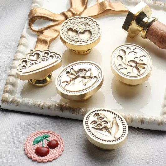 Retro Wax Seal Stamp Alloy Handle – Wedding & Scrapbook Wax Seal Stamp Peaceful Pleasures Health and Wellness