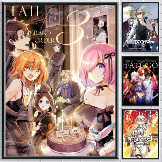 Anime Fate HD Self-Adhesive Waterproof Wall Poster | Home Decor Anime Wall Poster Peaceful Pleasures Health and Wellness