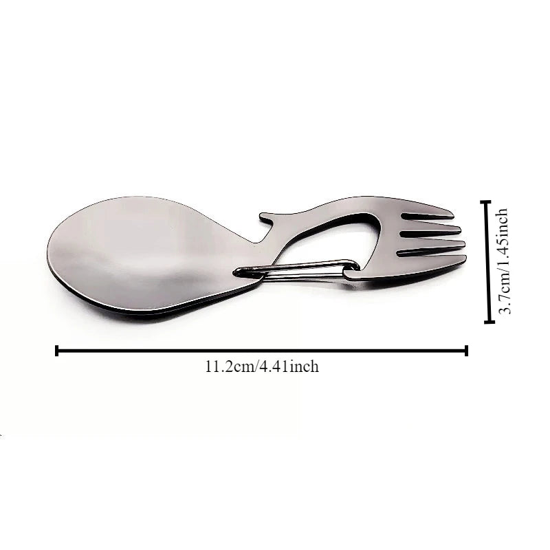Titanium Spork – Lightweight Camping Fork & Spoon Utensil Camping Spork Peaceful Pleasures Health and Wellness