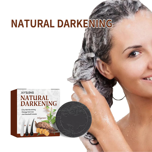He Shou Wu Black Hair Shampoo Bar | Natural Gray Hair Treatment Hair Shampoo Bar Peaceful Pleasures Health and Wellness
