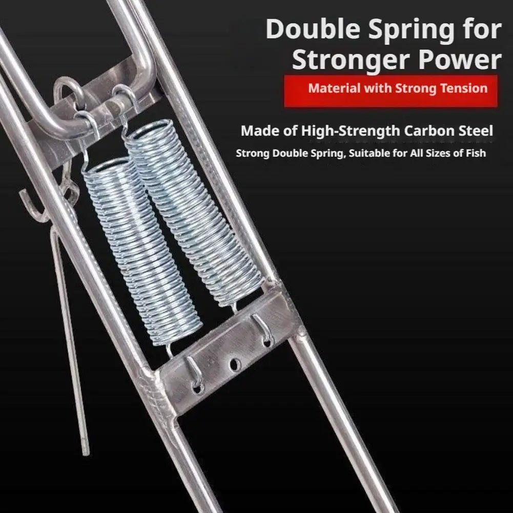 Automatic Spring Fishing Rod Holder Portable Foldable Stand for Outdoor Bank Fishing Ground Insert Fishing Pole Support Bracket Peaceful Pleasures Health and Wellness