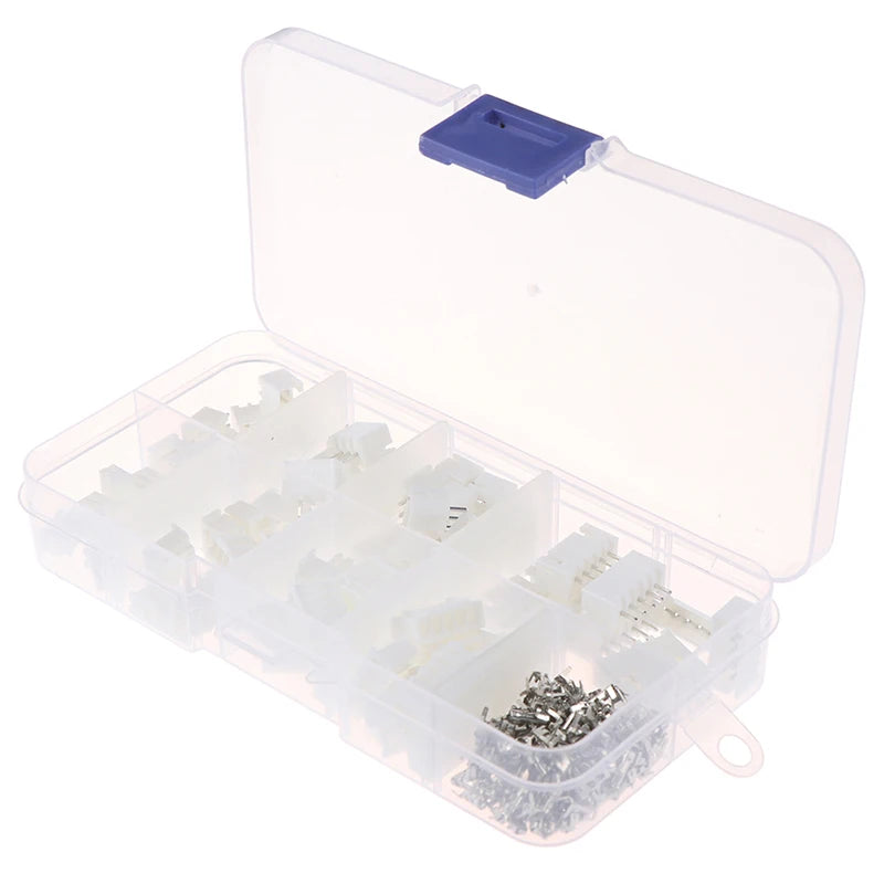 New 1Box JST-XH Kit 2/3/4/5Pin XH2.54MM Terminal Housing PCB Header Wire Connectors Peaceful Pleasures Health and Wellness