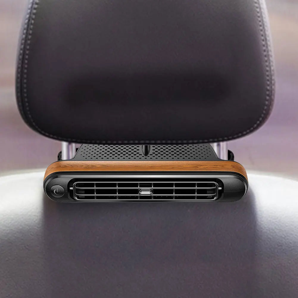 Backseat Cooling Fan Vehicle Rear Headrest Fans Three Adjustable Wind Speeds Portable Fan USB Car Fan for Sedan SUV RV Truck Peaceful Pleasures Health and Wellness