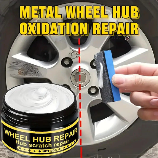 Wheel Rim Scratch Repair Wax & Metal Polish Kit – Chrome & Aluminum Rim Scratch Repair Kit Peaceful Pleasures Health and Wellness