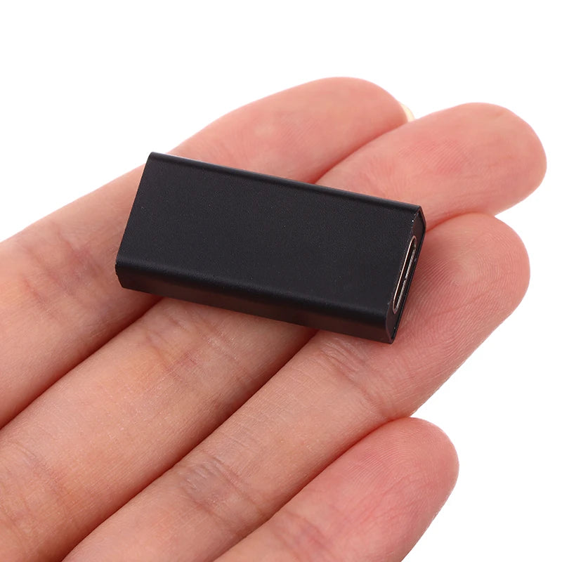 3*1.4cm USB3.0 Coupler Female To USB Type C Female Straight Converter Adapter Speed USB 3.0 Type-C Extender Connection Converter Peaceful Pleasures Health and Wellness