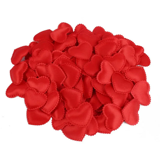 Romantic Red Heart Petals 200Pcs Reusable Fabric Love Heart Confetti For Valentine's Day Wedding Ceremony Decoration Peaceful Pleasures Health and Wellness
