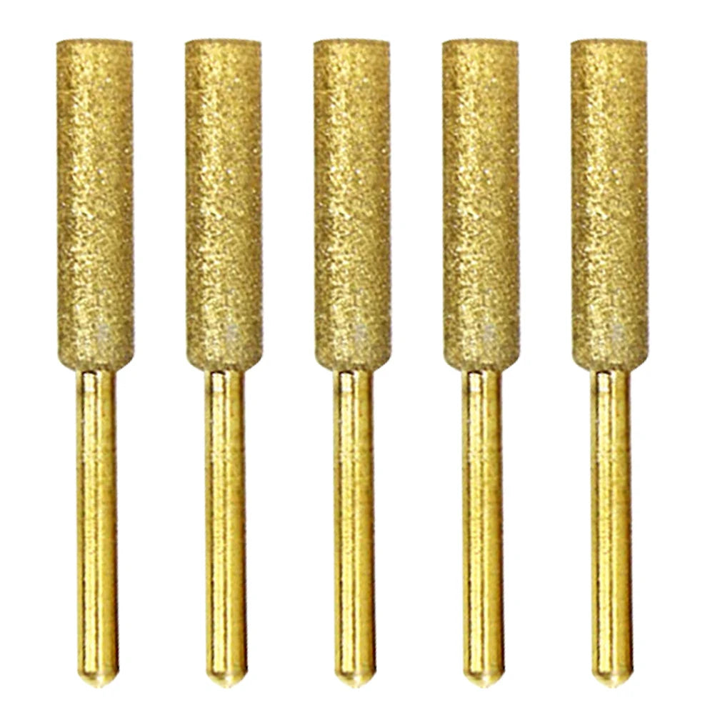 Diamond Chainsaw Sharpener Burr Set 4/4.8/5.5mm Peaceful Pleasures Health and Wellness 5pcs 5.5mm Gold france