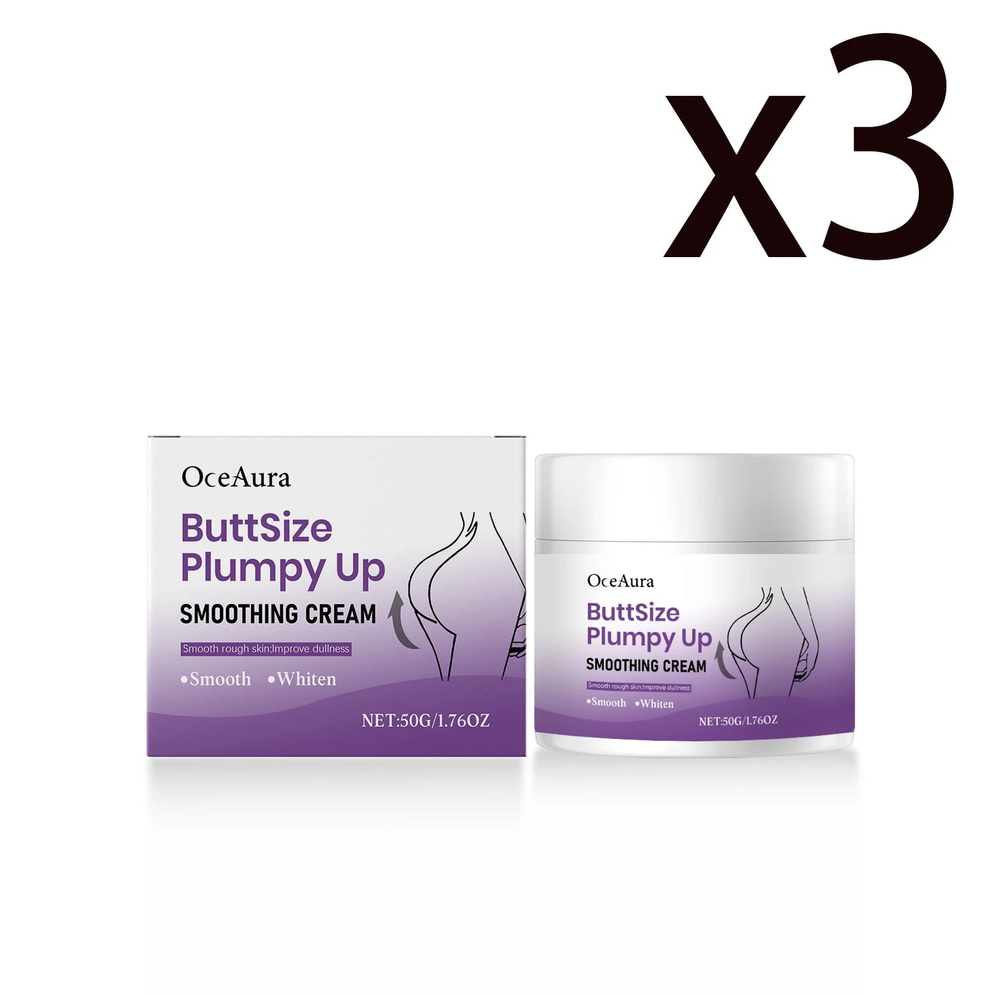 OceAura Buttock Firming Lifting Smoothing Cream 50g | Body Lotion