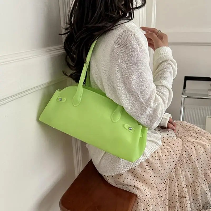 Women's Transparent PVC Bucket Tote Shoulder Handbag | JETTING