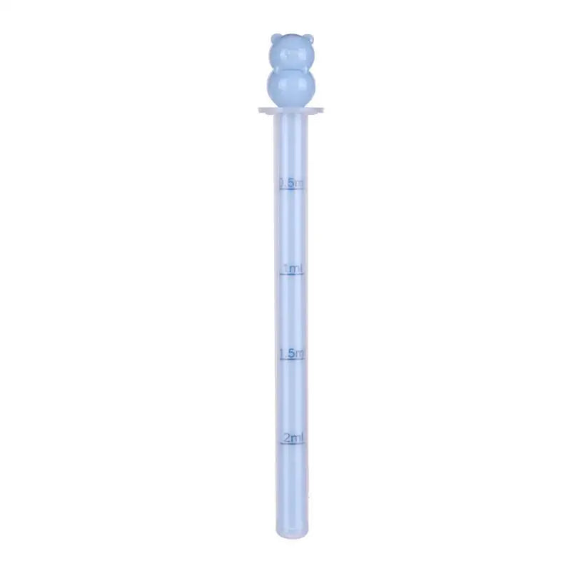 Baby Medicine Dispenser Anti Choking Syringe Feeder Scale Cartoon Shape Infant Medication Dropper Oral Liquid Supplement Tool Peaceful Pleasures Health and Wellness blue